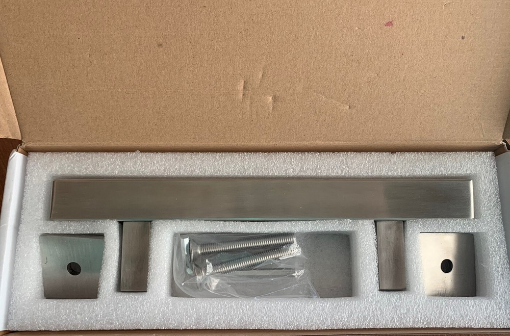 Homlux Barn Door Handle Hardware Silver Square