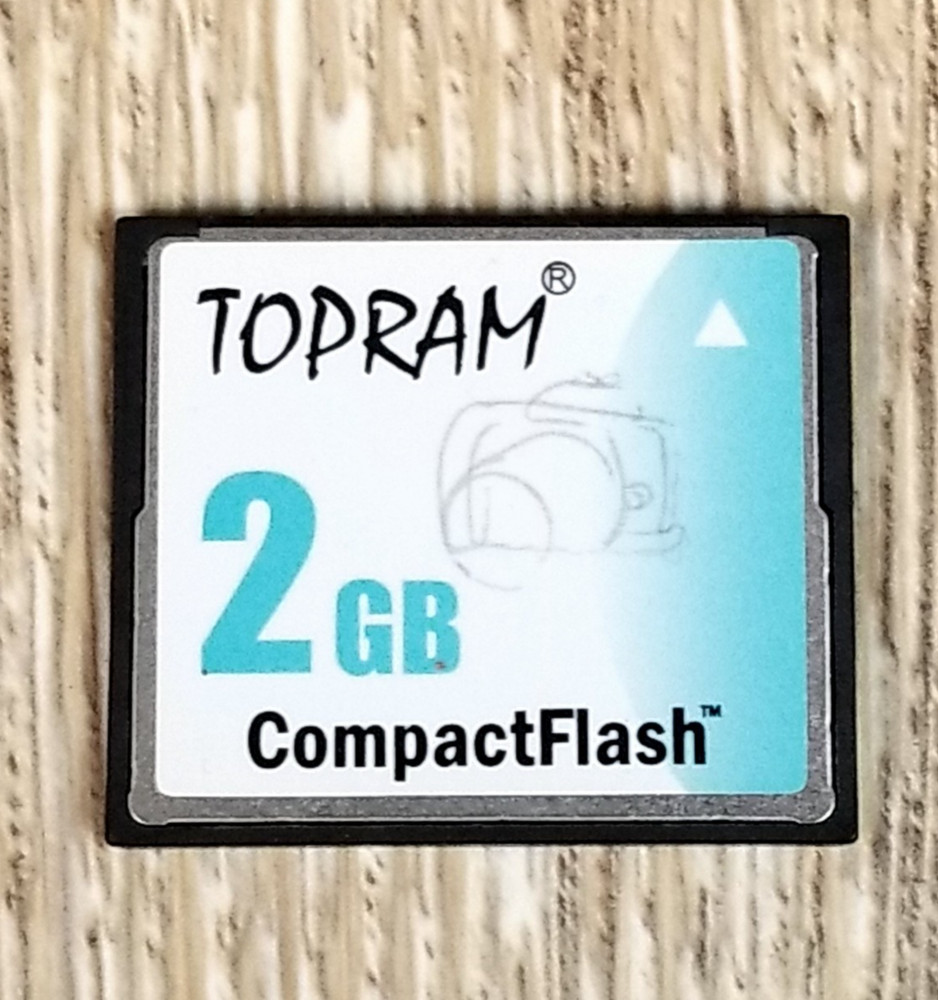 TOPRAM 2GB CompactFlash CF Memory Card Pre‑Owned Tested
