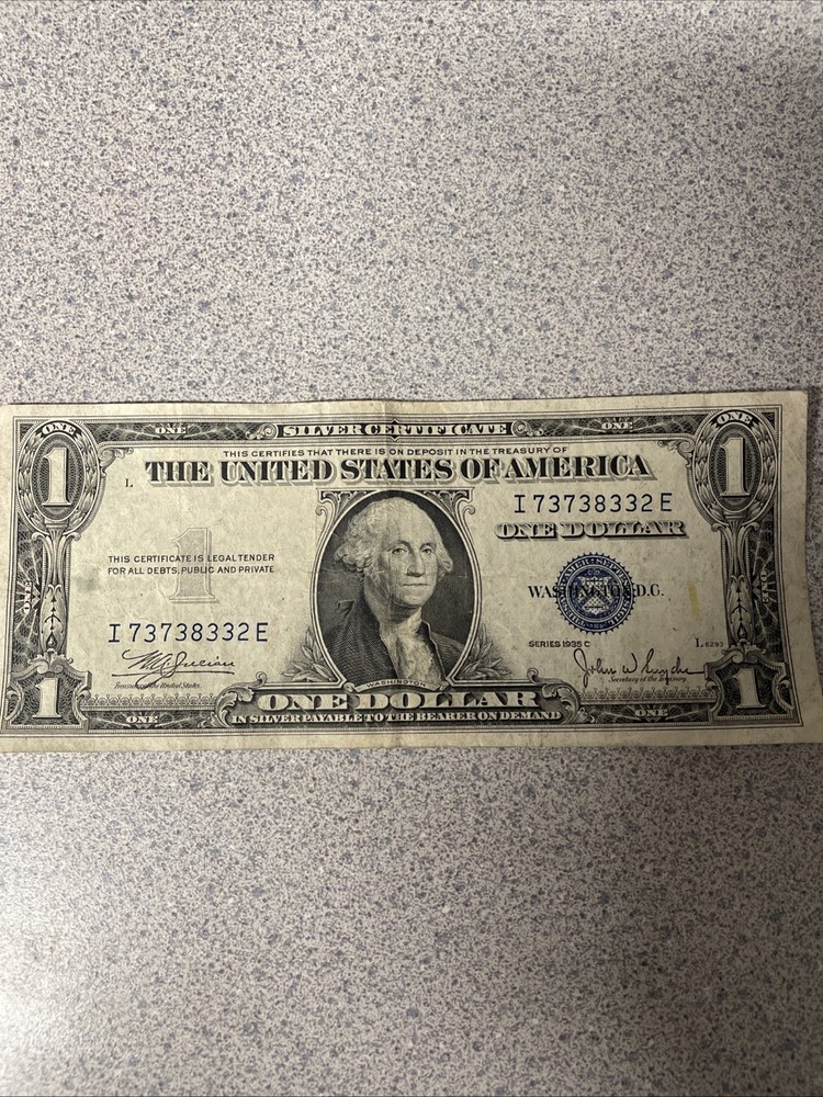 1935 series C Silver Certificate Dollar Bill