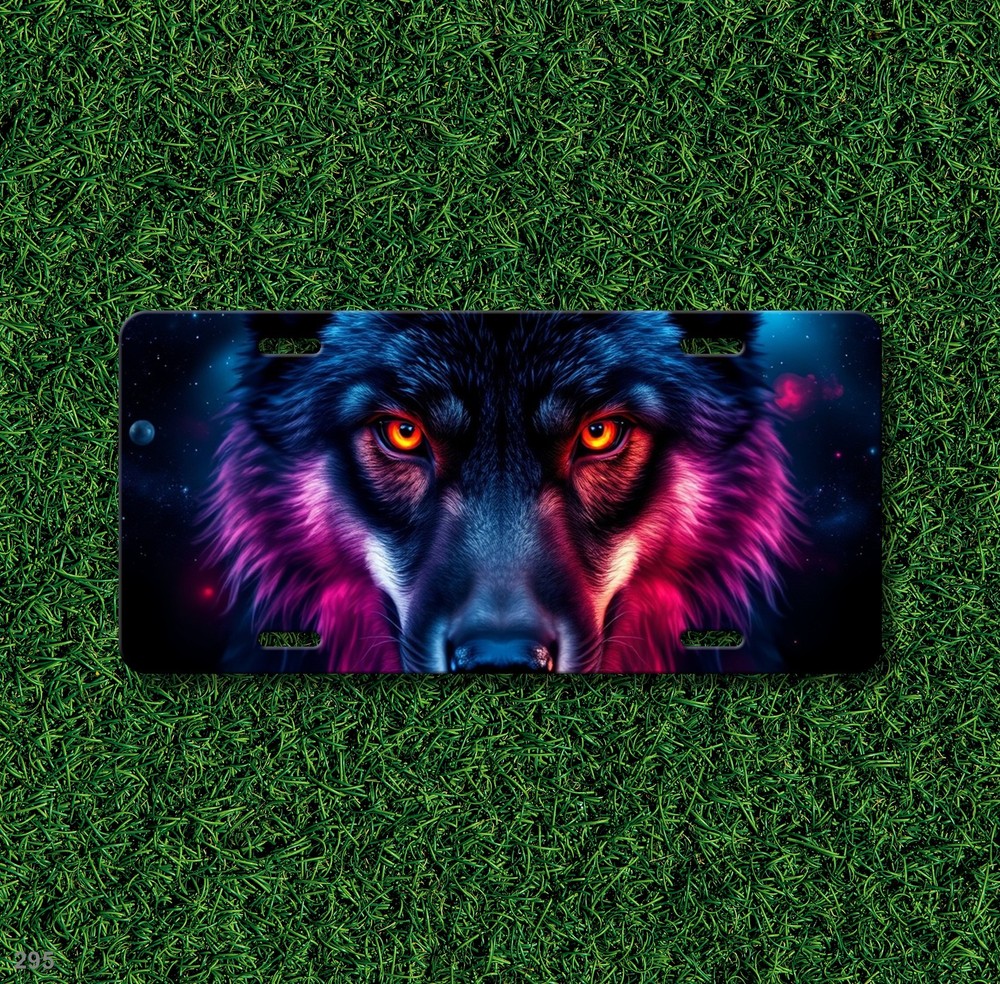 Powerful Wolf License Plate Customizable Decorative Plate Anniversary Gift