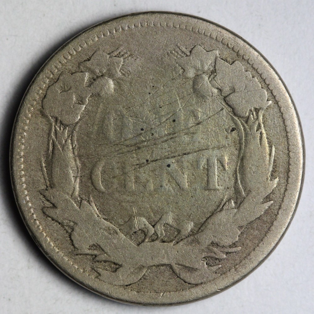 1858 LL Flying Eagle Cent Penny GOOD E110 GJM