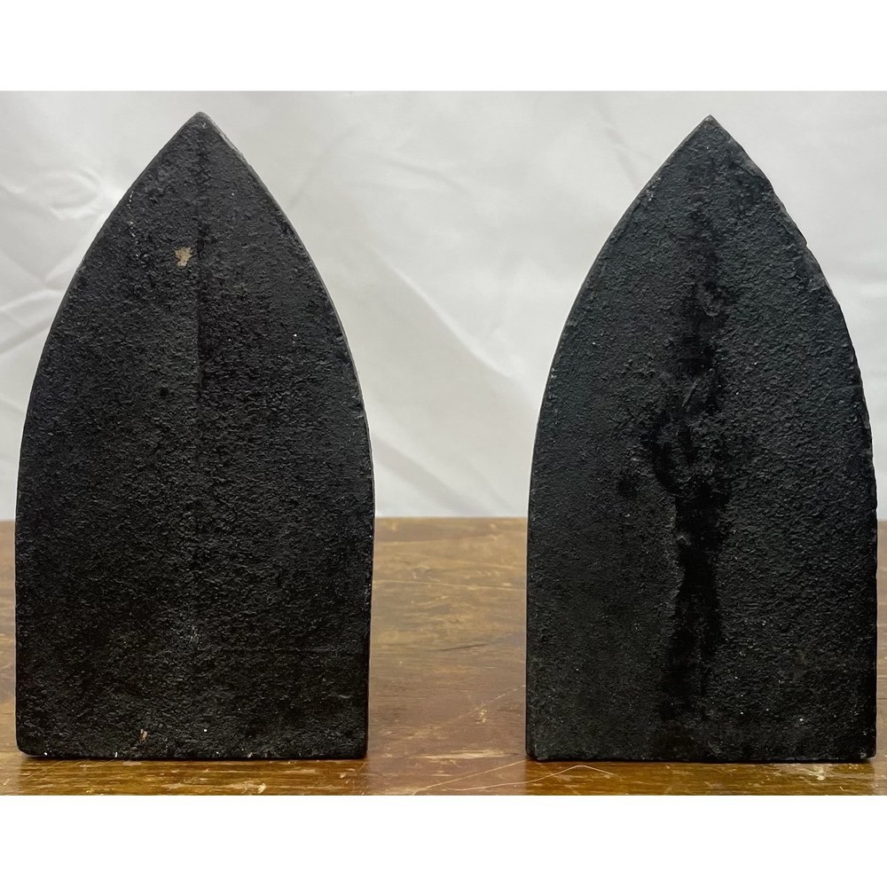 Antique Cast Iron Sad Irons Pair Primitive Flat Iron Laundry Tool