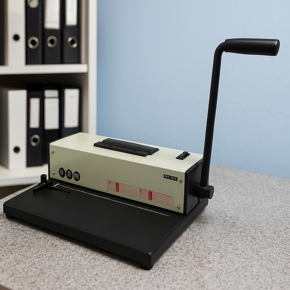 Electric Spirl Coil Binding Machine Office Document Plastic Spiral Coil Binder