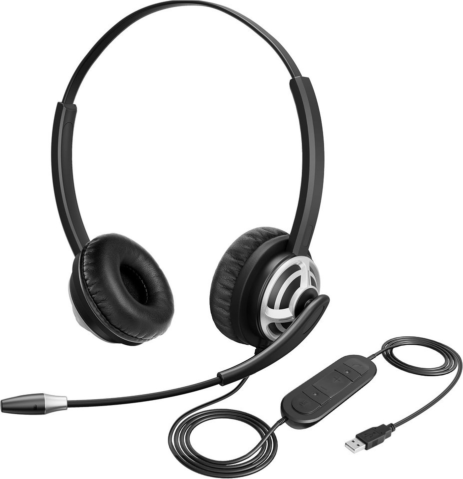 - Noise Canceling Microphone, Wired USB He