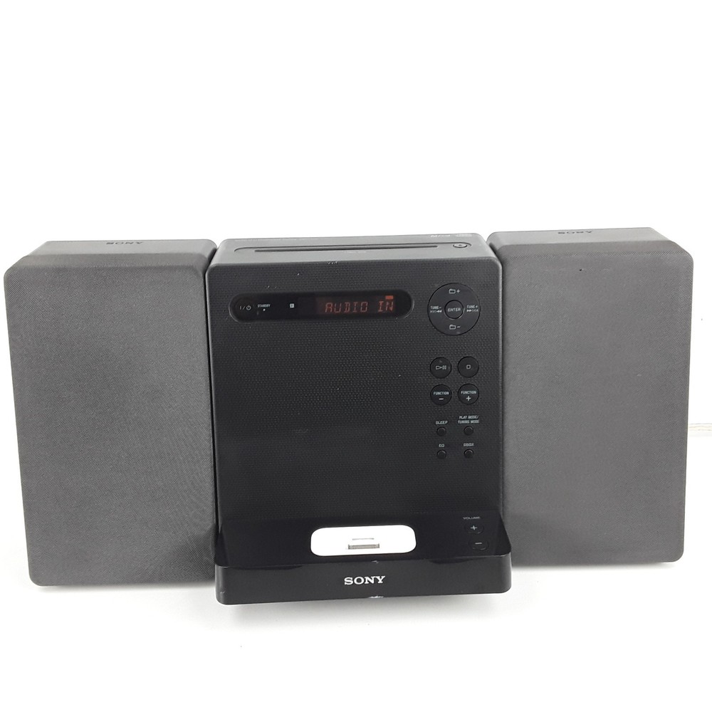 Sony HCD-LX20i CD Player iPhone iPod Dock Stereo Shelf System Remote Bundle Work