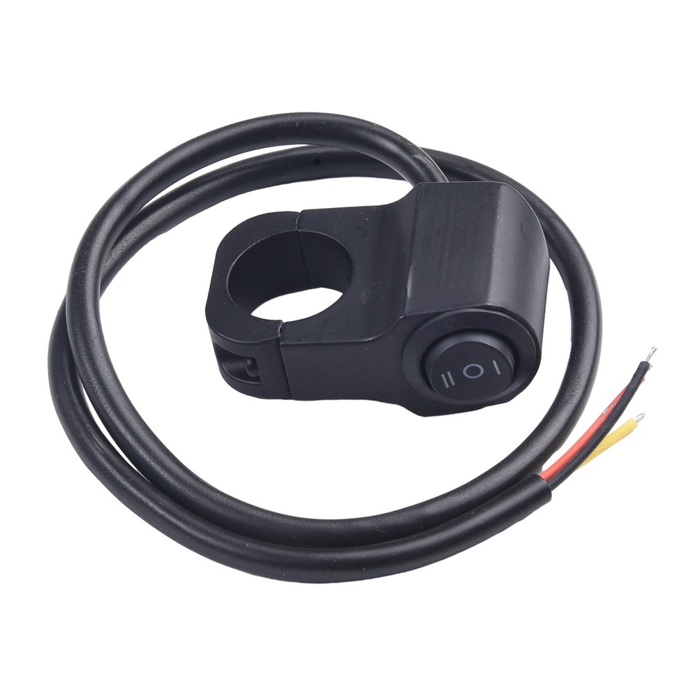 Motorcycle Headlight Button For Handlebar 22cm Switch Aluminum Alloy Black