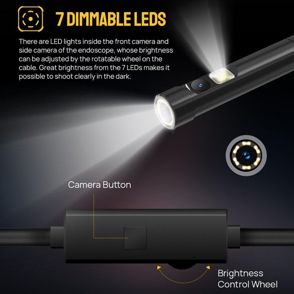 LED Endoscope E2 Ulefone IP67 Waterproof Digital Endoscope for Armor