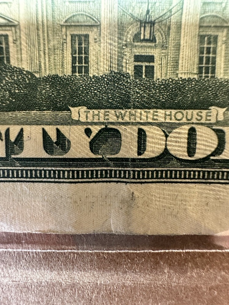 $20 BILL INK ERROR ON NUMBER “3” RARE