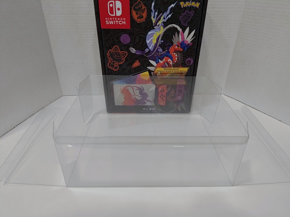 OLED Switch Console Box Protector & Display Case, Fits Zelda, Pokemon, Splatoon