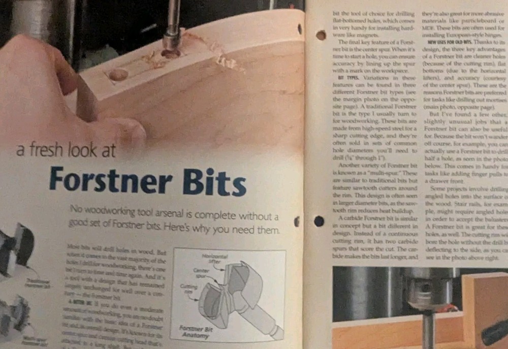 Woodsmith Magazine 2013 Drill Bits Perfect Joint Table Saw Cuts Right Hardware