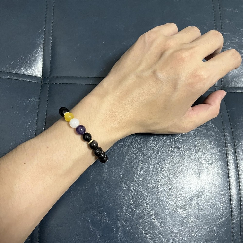Pride Bracelets Black Nonbinary / Adjustable
