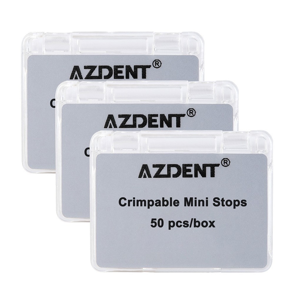 50Pcs Dental médico Ortodoncia Crimpable Paras Split/Mini Type Crimpable Stops