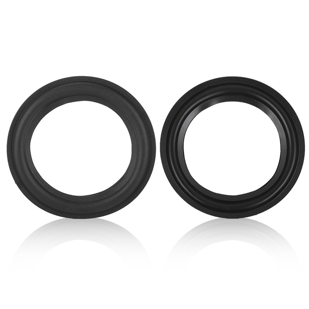 2 Speaker Rubber Edge Black 4'' Repair Part Replacement