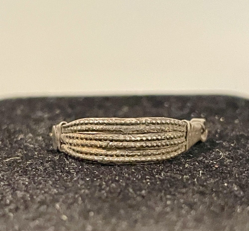 Antique Turkmen Silver Septum Ring