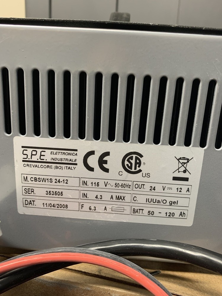 Battery Charger SMART ELECTRONIC HIGH FREQUENCY SYSTEM CBSW1-S BRIERLY TECH.