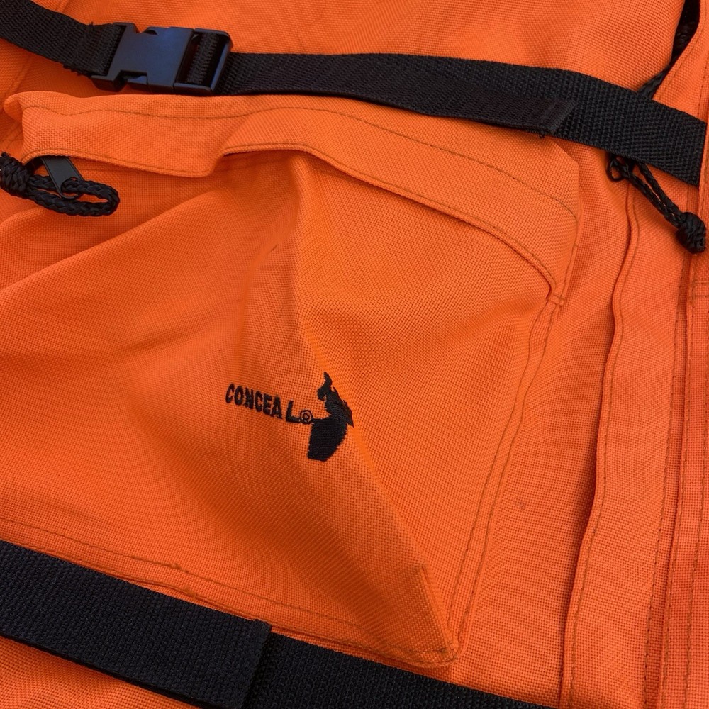 Vintage Conceal Hunter Orange BackPack Hunting Canvas Bottom