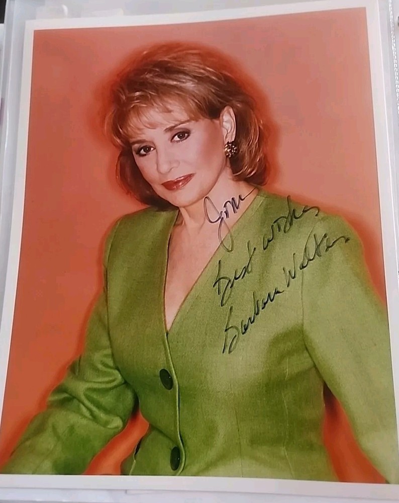 Barbara Walters Signed 8 X 10" Photograph