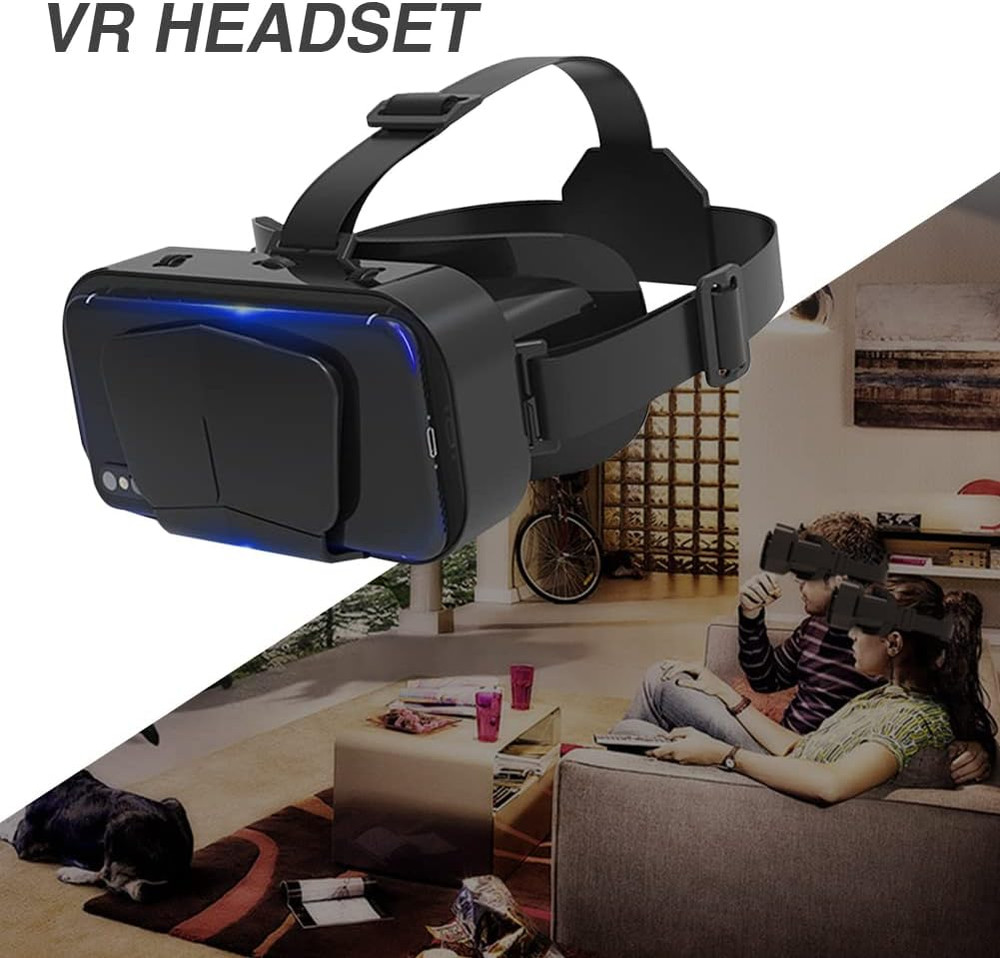 VR Headset 3D VR Glasses Universal Virtual Reality Goggles Support 360°...
