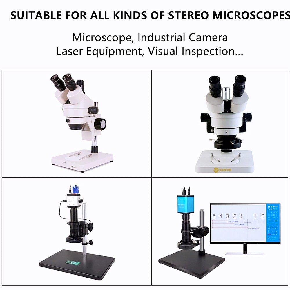 Microscope 144 Led Ring Light Adjustable Illuminator,Microscope Black