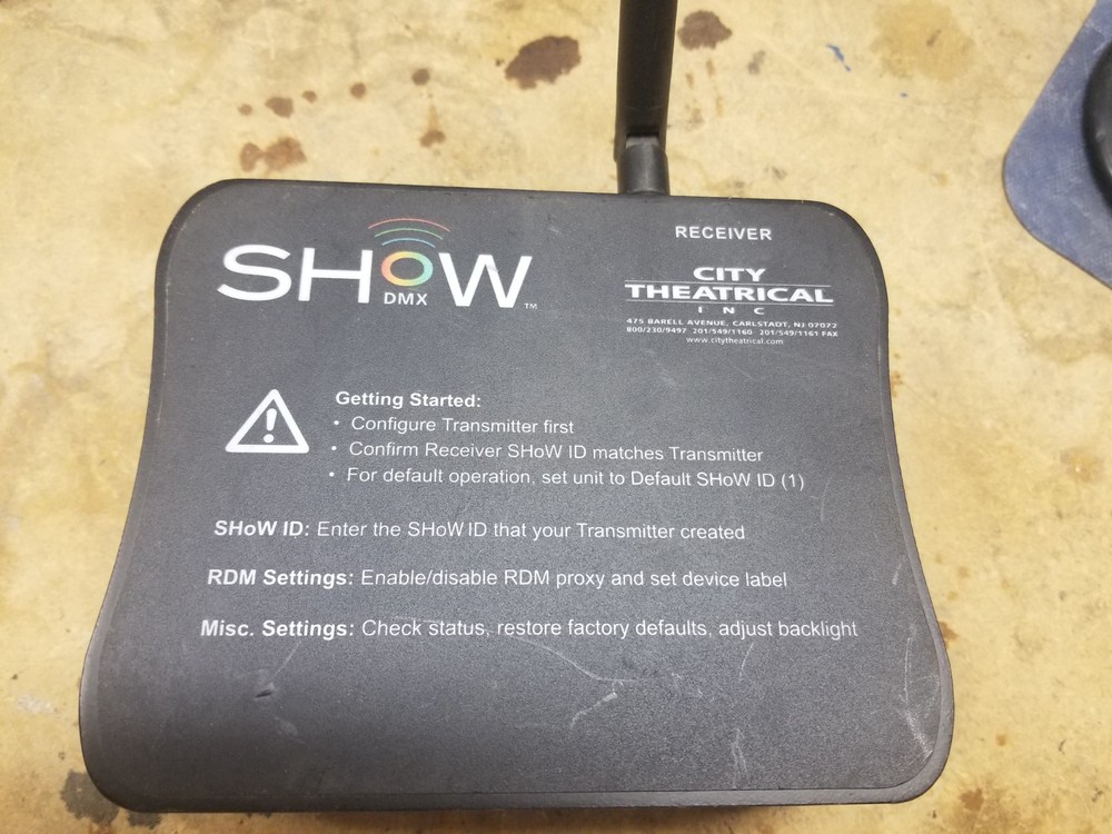 Show DMX wireless system -1 Transmitter and 2 Receiver's