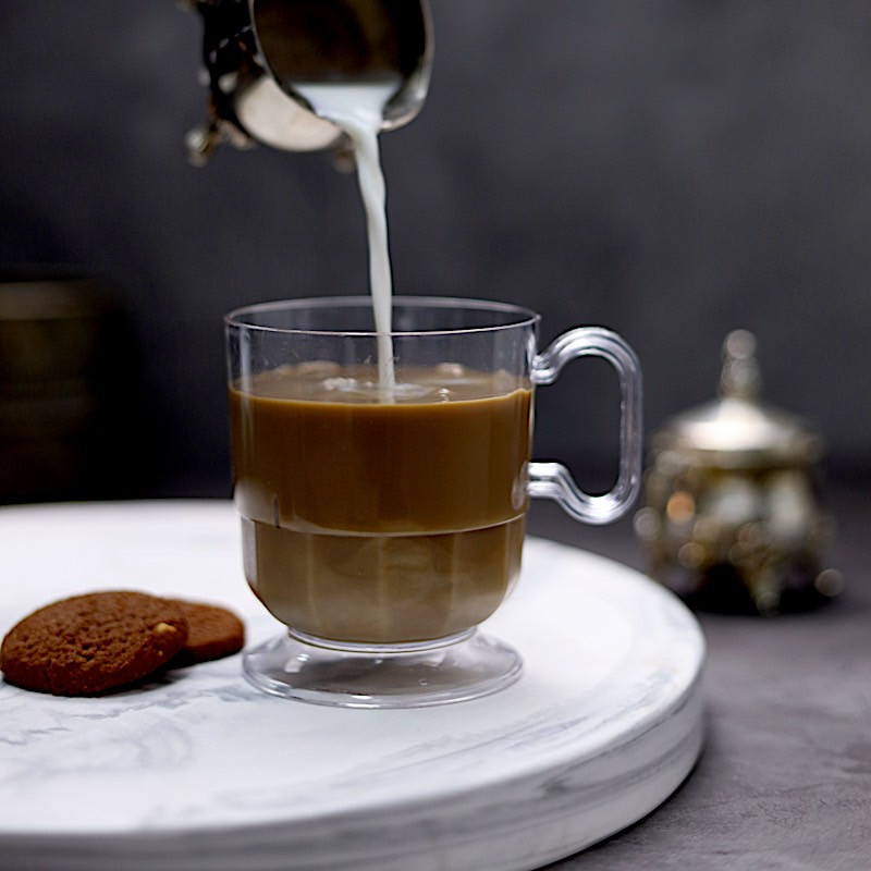5 oz Clear Plastic Disposable Coffee Cups With Handle Wedding Tableware