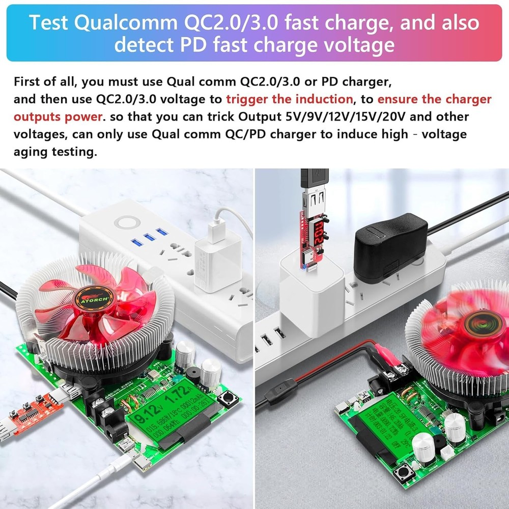 Smart USB Load Tester 150W 200V 20A Electronic Resistor Constant Current Module