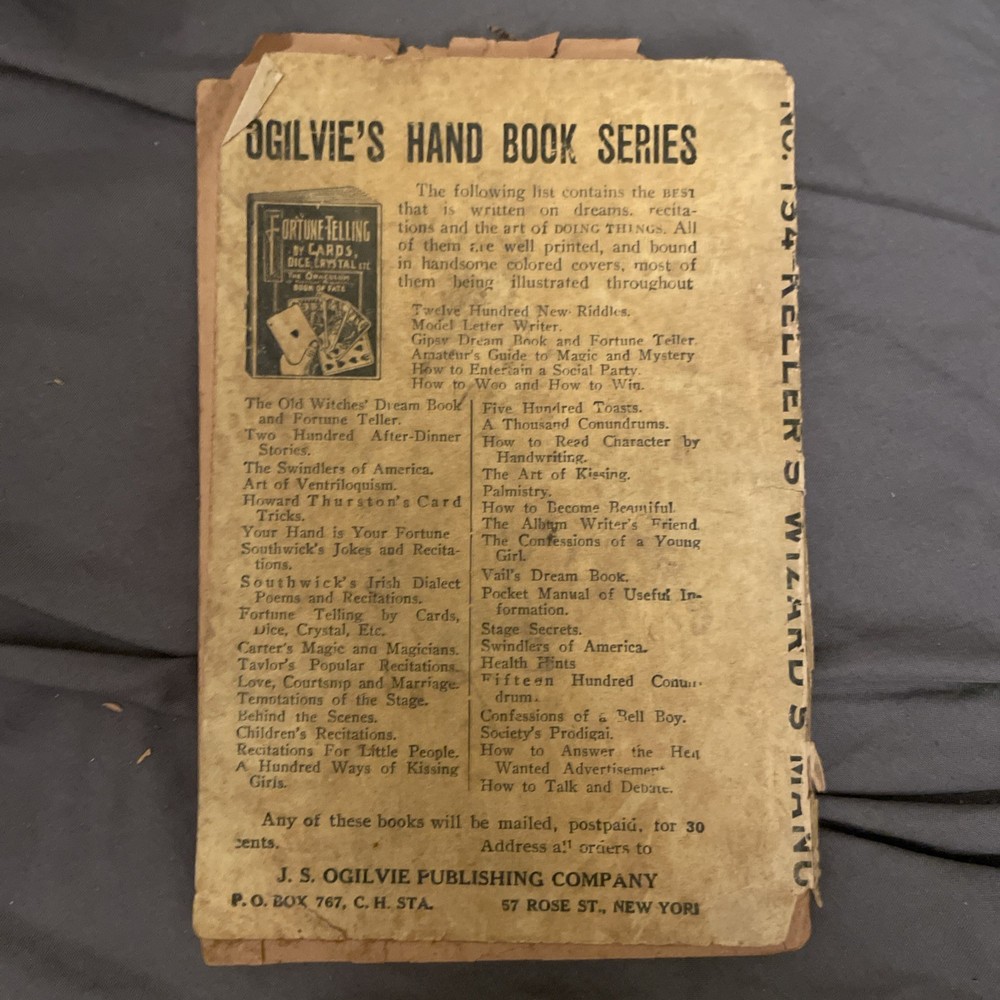 Kellar’s Wizards Manual Hypnotism