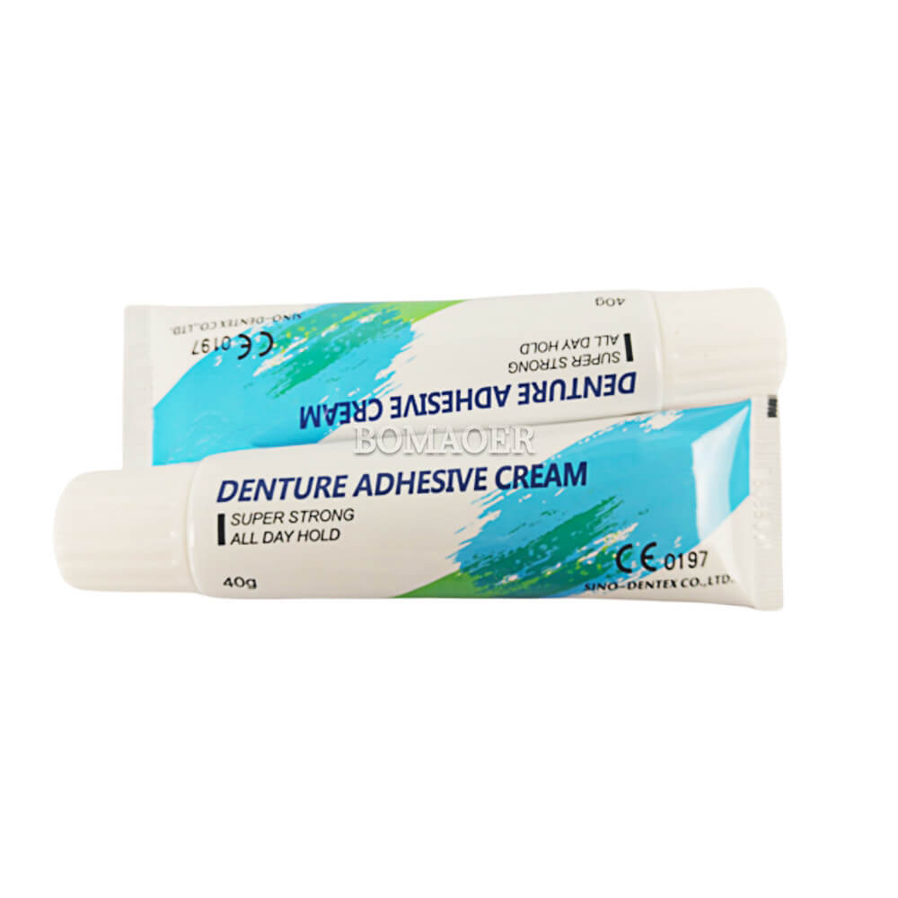 Denture Fixative Cream 40g, Extra Strong Hold Adhesive
