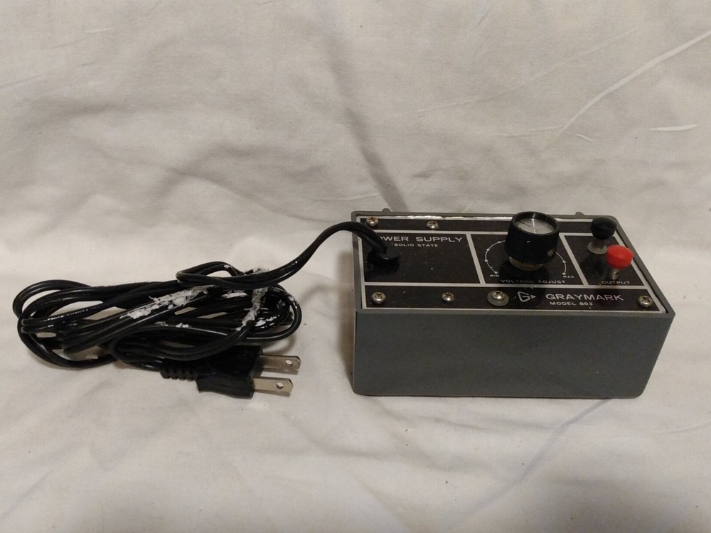 Vintage GrayMark 803 Model Train Power Supply Solid State Untested NOS