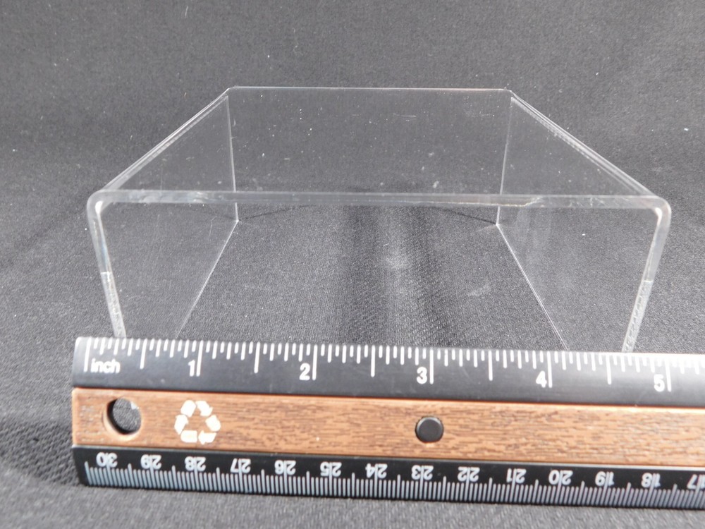 Display Stand Riser Type Short Clear Lucite Large Size
