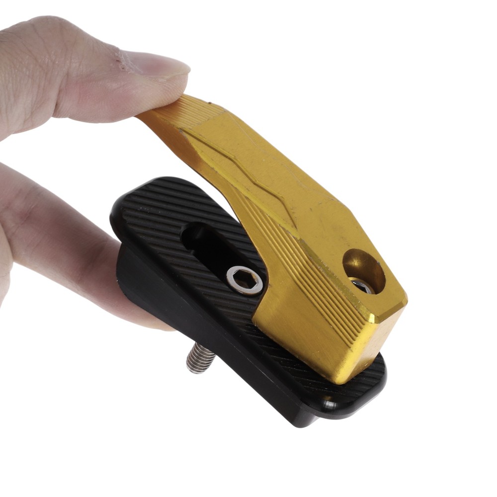 Alluper Alloy Motorcycle Hook for Minio Rectangular 1 Set Yellow