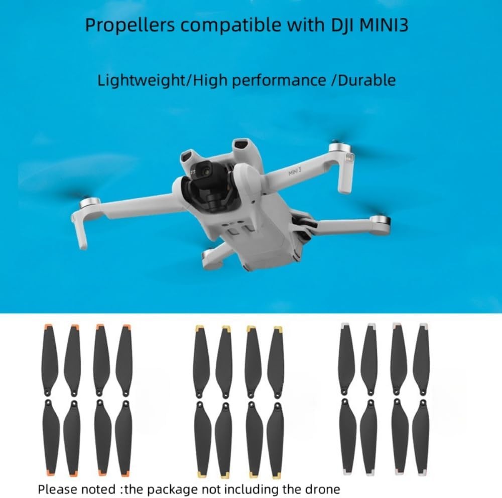 16 pcs Mini 3 propllers with scresws Quick Release Drone Blades Compatible...