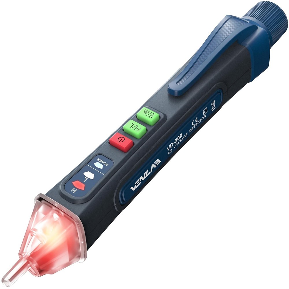 Advanced Circuit Tester with Flashlight & Audible Alarm - Voltage Range 12-1000V