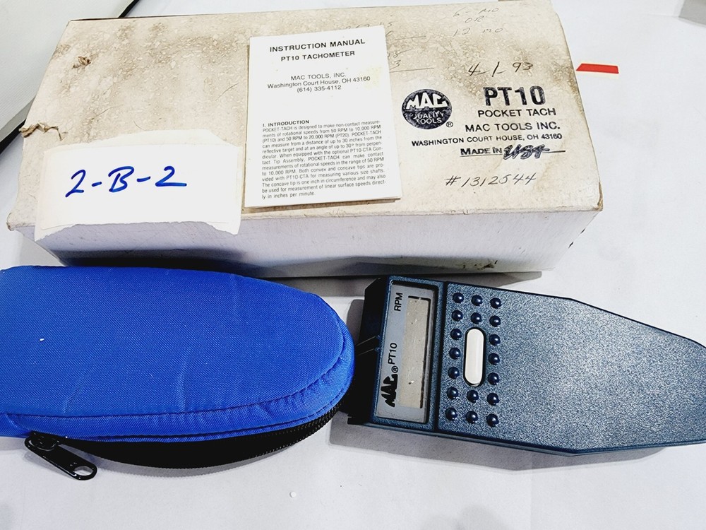 MAC Tools PT10 Pocket Tachometer