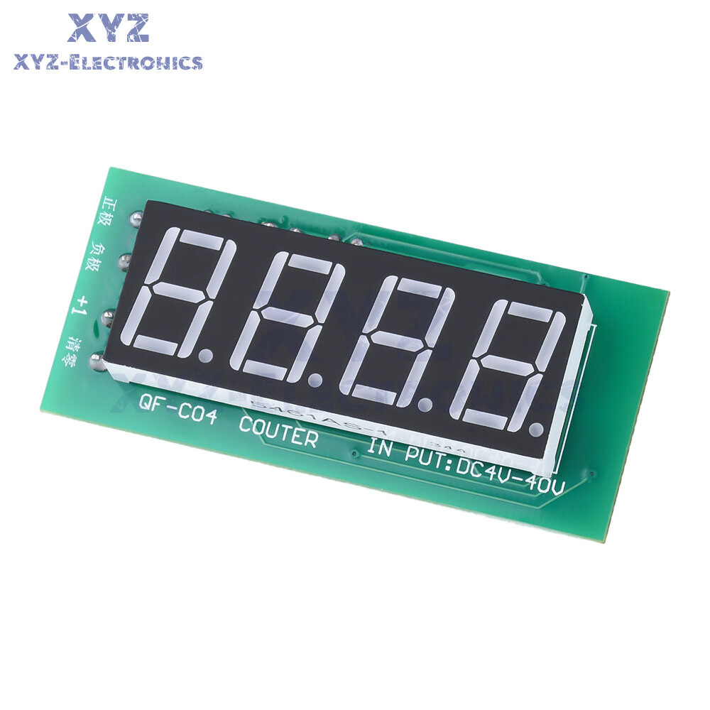 DC4-40V Digital Display 4-bit 0-9999 Counter Module with Data Memory Function