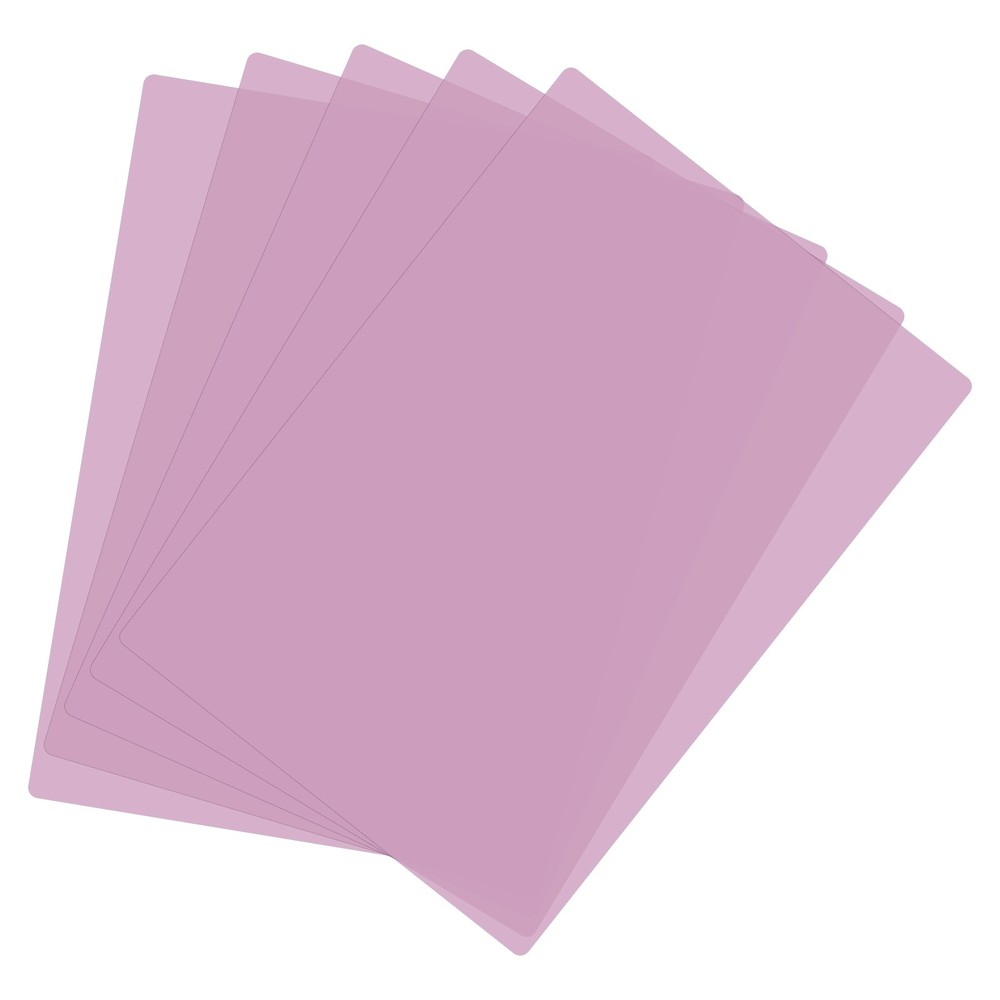 A4 Size Guided Reading Sheet, 5pcs Correction Lighting Filter, Purple