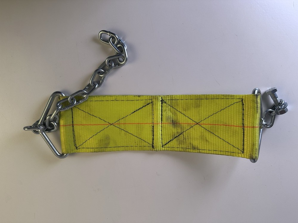 Stren-Flex 4" Heavy Duty Winch Strap with Chain Anchor Extension