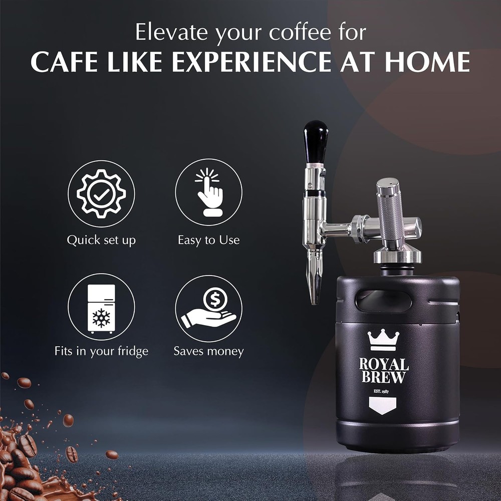 The Original Royal Brew Nitro Cold Brew Coffee Maker 64 oz