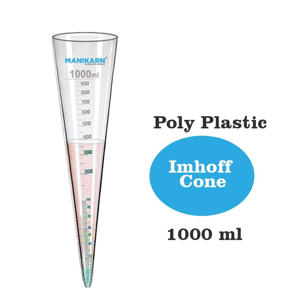 1000 Ml Imhoff Cone for Sedimentation & Biofloc Test | Water Testing..