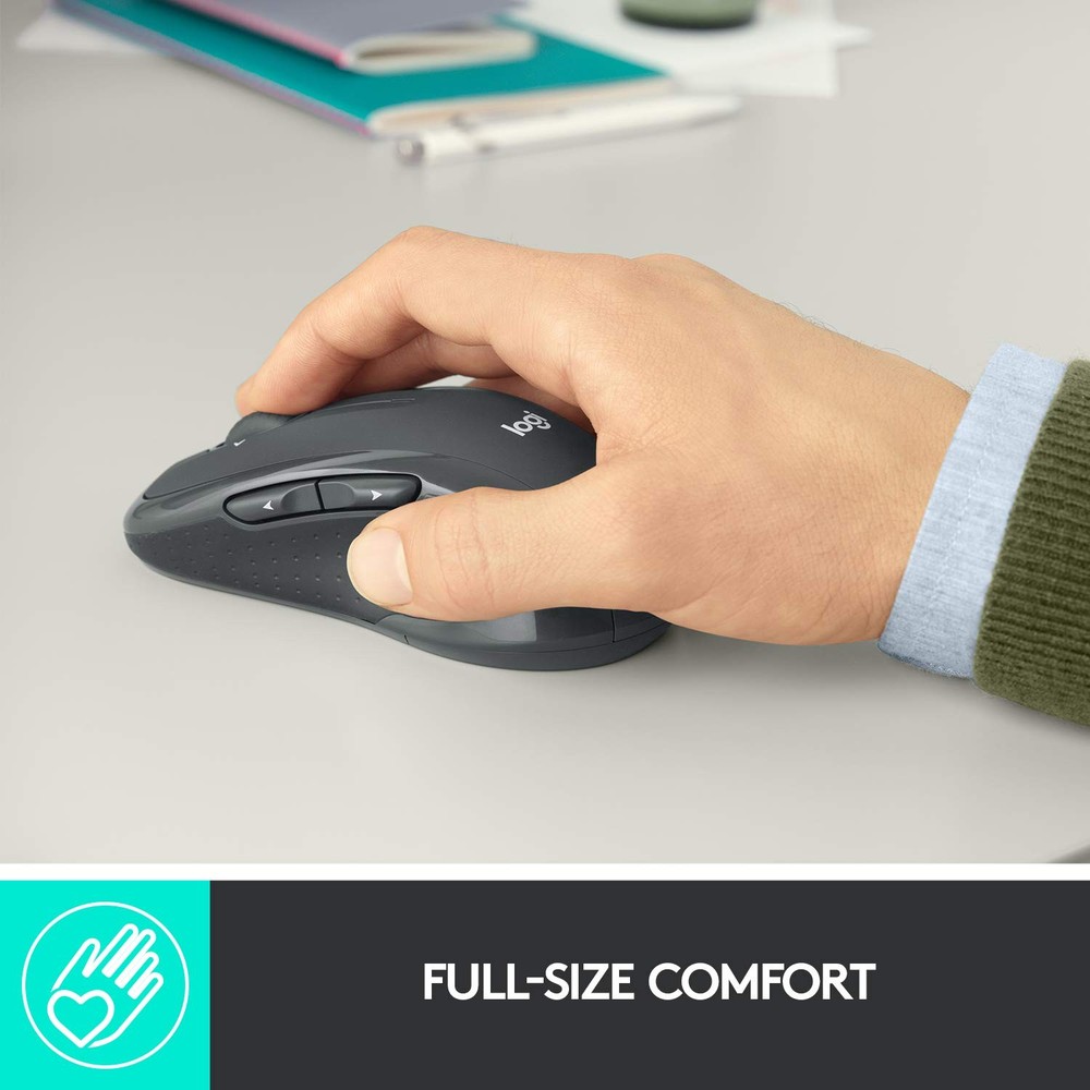 Logitech M510 Wireless Mouse, Mouse for Laptop and PC with USB Unifying Receiver
