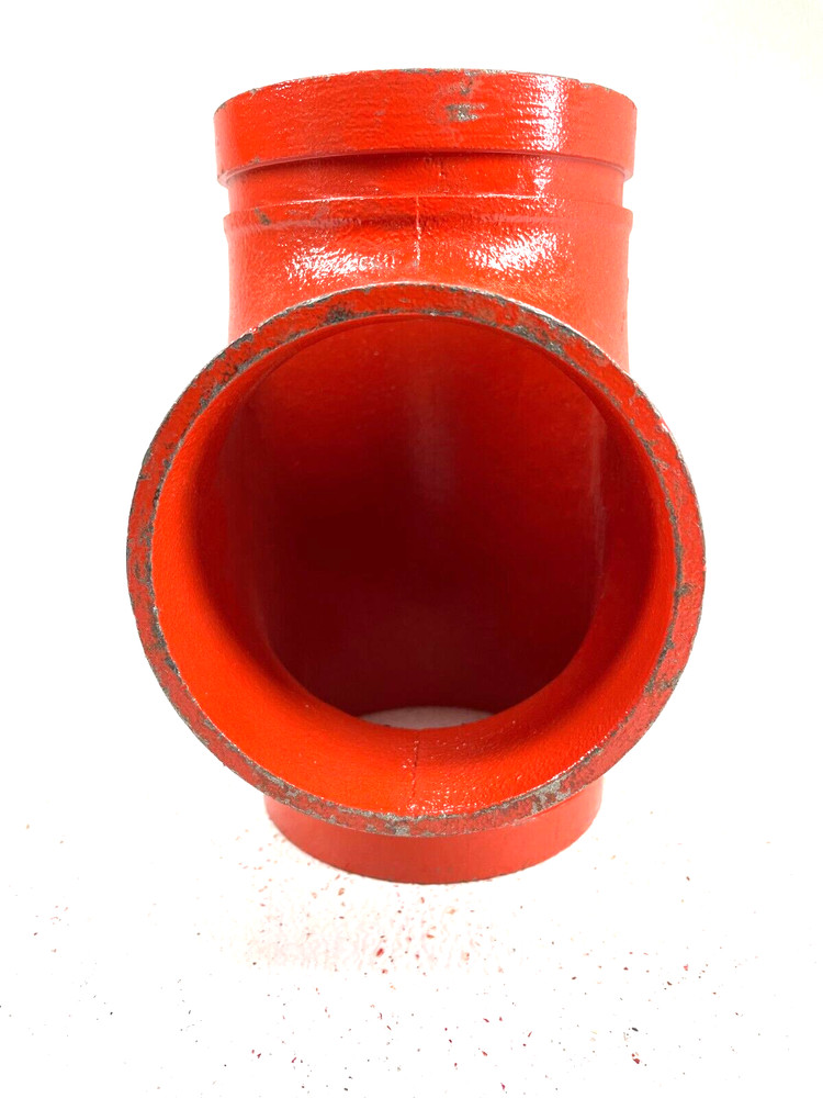 SPF Style ST-1 Straight Tee 4" Grooved End IPS Pipe Size Fitting