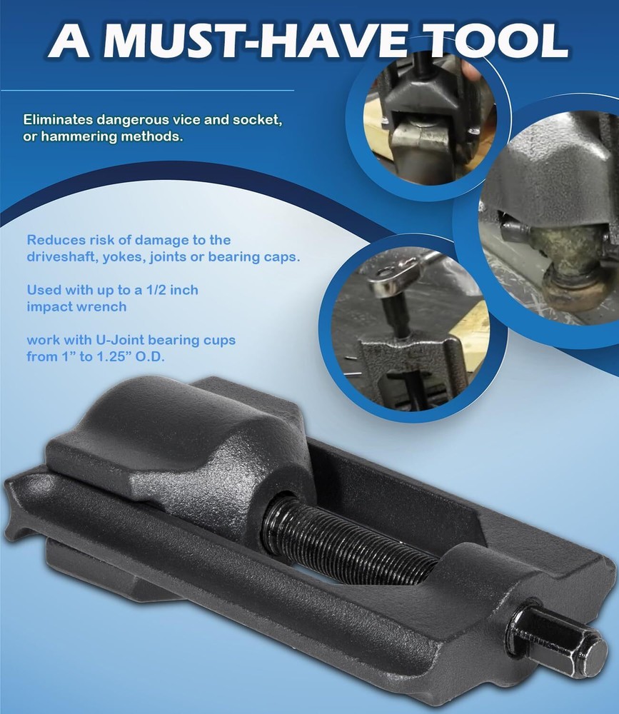 10105 Heavy Duty Universal Joint Puller Press Removal U-Joint Tool Class 1-3