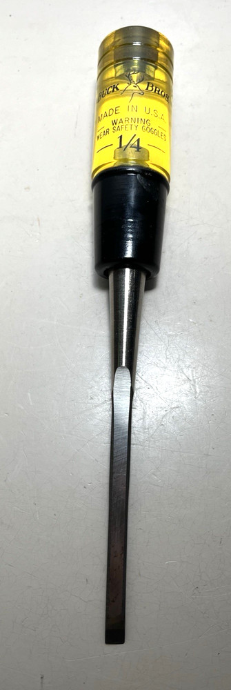 Buck  Brothers 1/4" Beveled Edge  Socket Chisel