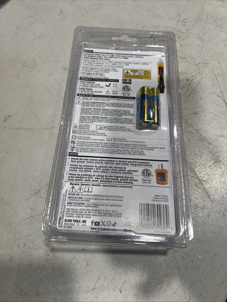 KLEIN TOOLS Electrical Test Kit Dual Range 1000V AC NCVT-5KIT