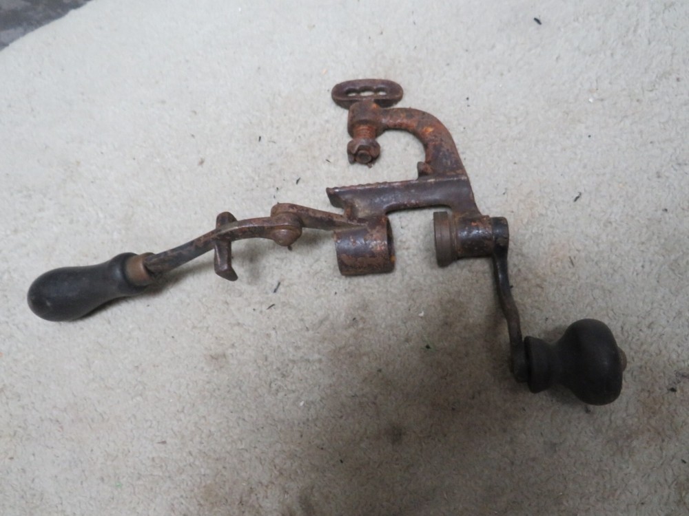 Antique Cast Iron Shot Gun Shell Reloader Roll Crimper Tool Handheld