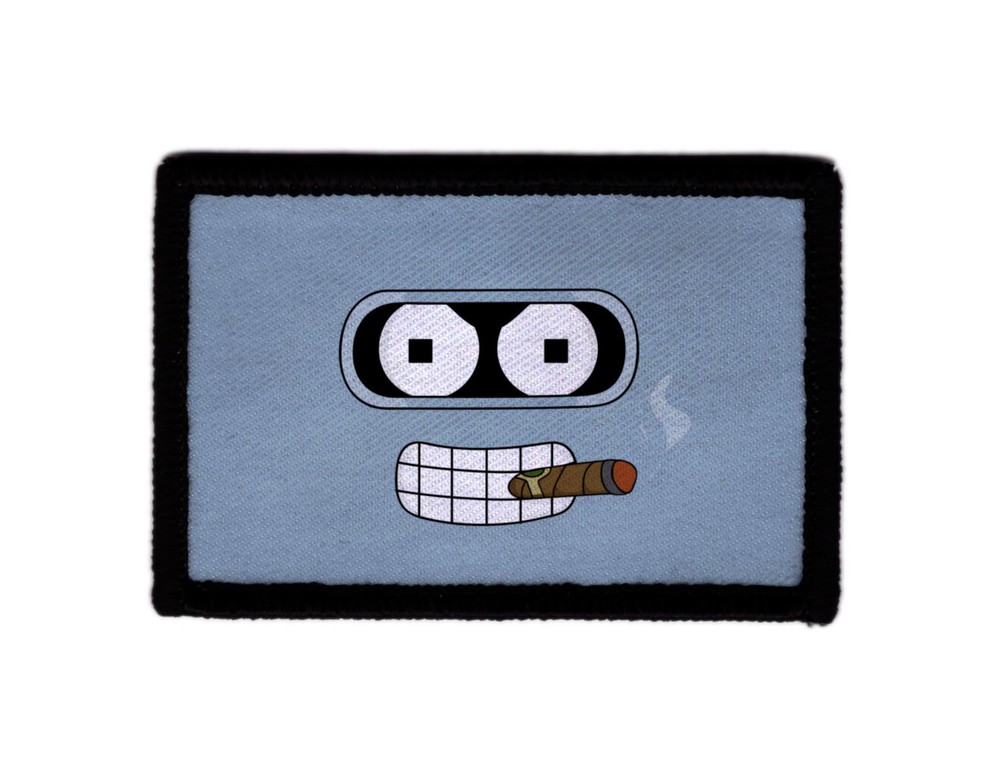 Bender Futurama Robot Embroidered Morale Hook Patch