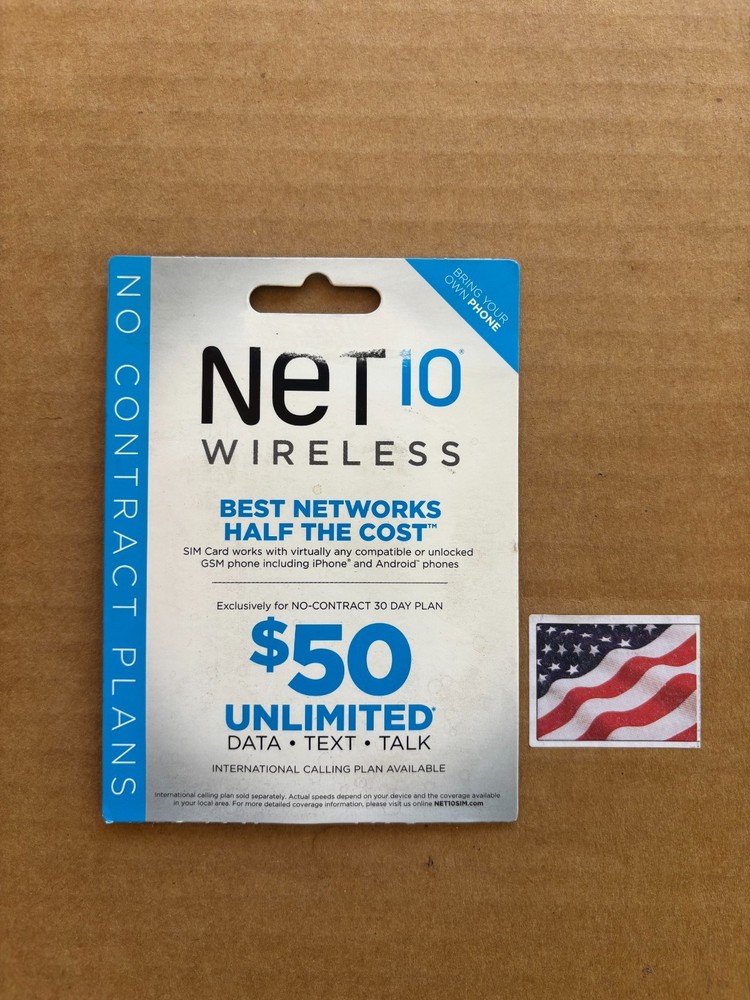 6 sim cards-Net10 sim card