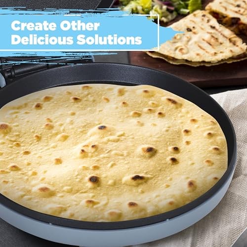 Pizza Maker 12 inch Pizzas Machine, Newly improved Cool-touch Handle Non Teal