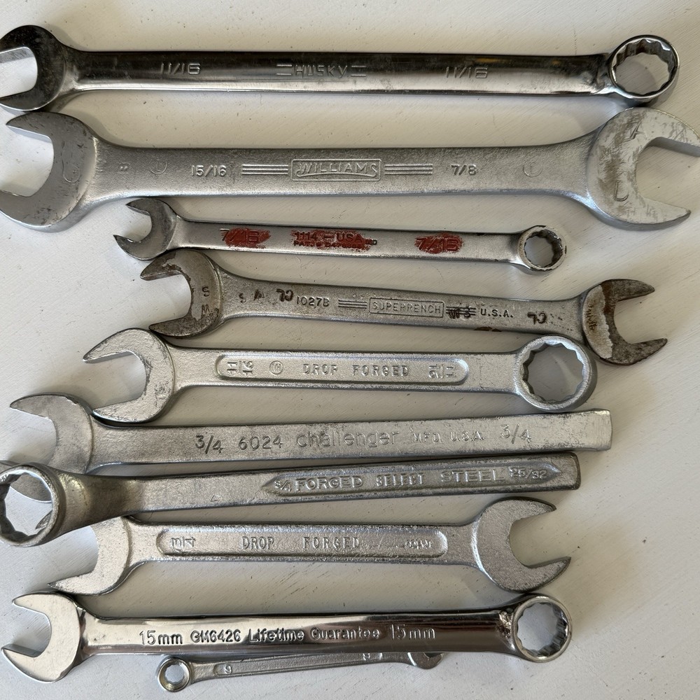 Random Mixed Wrench Tools Lot - Mostly Vintage - See Pics