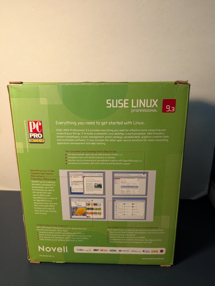 SUSE Linux 9.3 Big box- READ Description